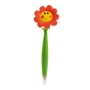 Bolígrafo con forma graciosa para regalar, forma flor con carita sonriente