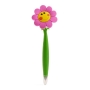 Bolígrafo con forma graciosa para regalar, forma flor con carita sonriente