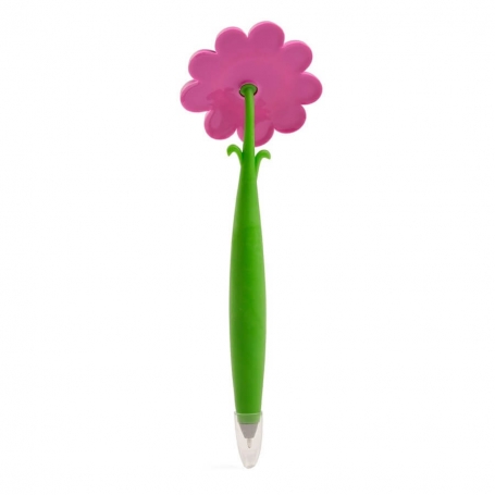 Bolígrafo con forma graciosa para regalar, forma flor con carita sonriente