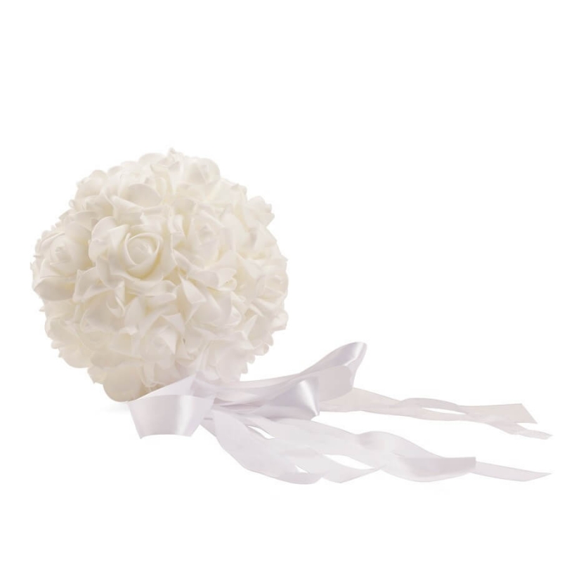 Bouquet blanco para alfileres de boda