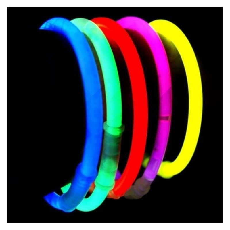 Pulseras fluorescentes para decoración y juegos luminosos