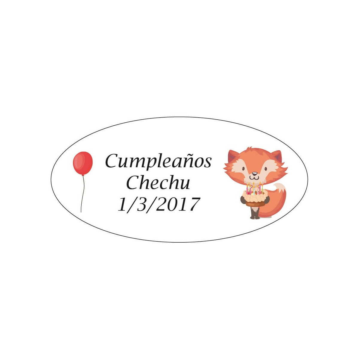 Etiquetas adhesivas personalizadas para regalos