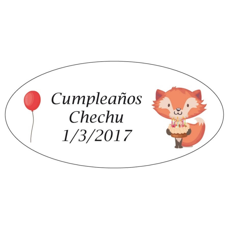 Etiquetas adhesivas personalizadas para regalos