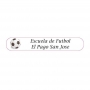 Bolígrafo En Acetato Personalizado Con Adhesivo Fútbol Y Decorado Con Rafia