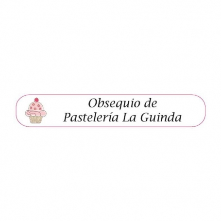 Toalla en forma de pastel personalizada ideal para clientes