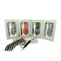 Llavero corbata con bolígrafo en caja de madera personalizada para navidad