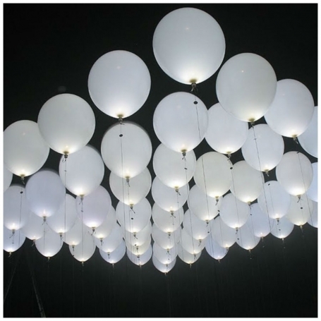 Globos led blancos