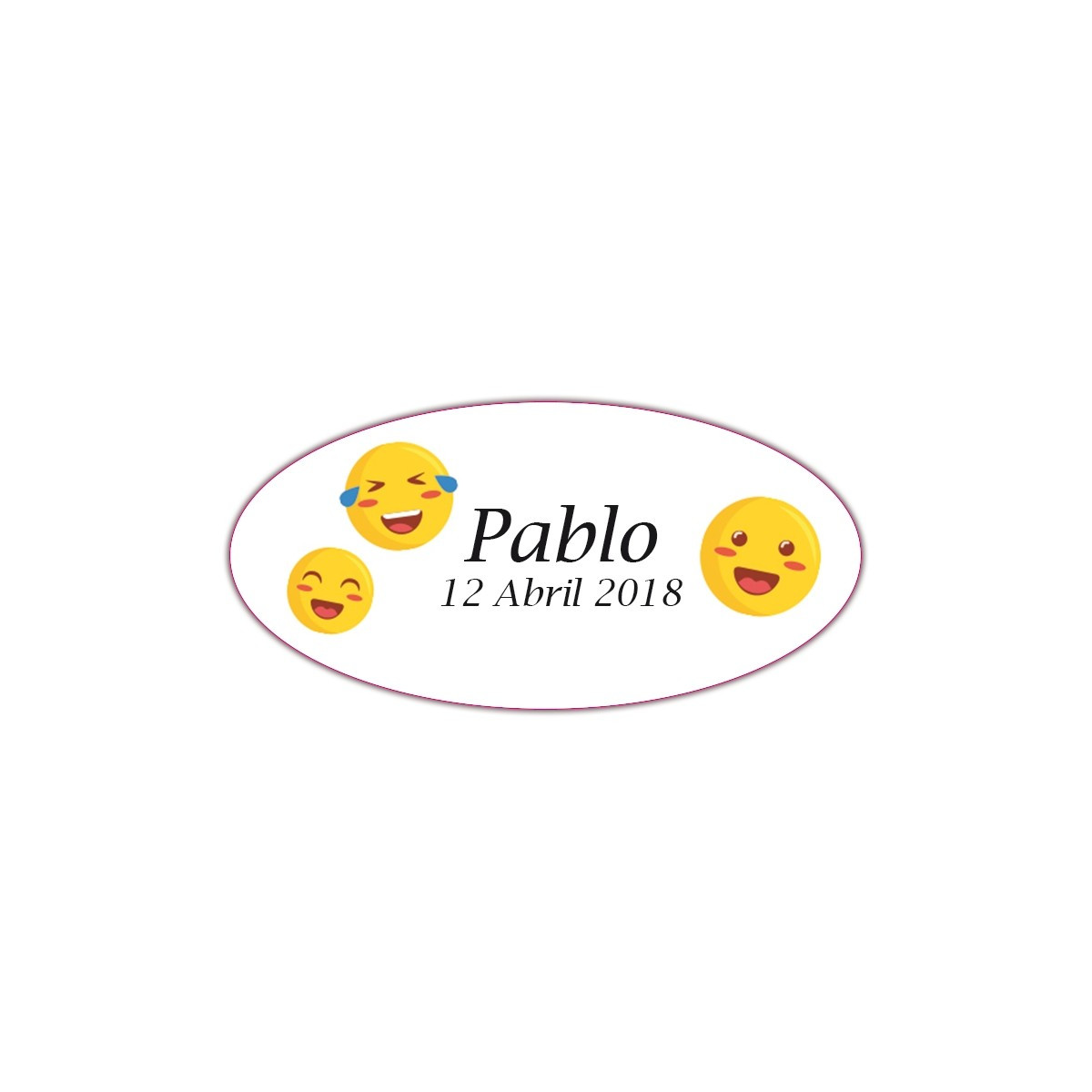 Etiquetas personalizadas caritas