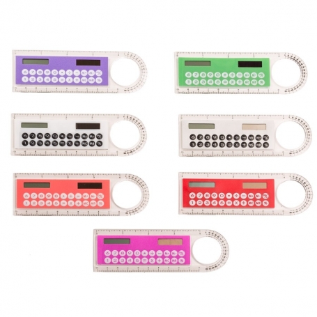 Calculadora solar personalizada para comunión en bolsita de organza