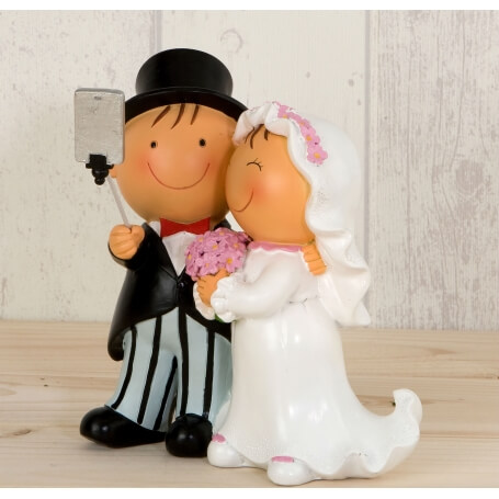 Figura Novios Selfie Para Tarta De Boda Originales