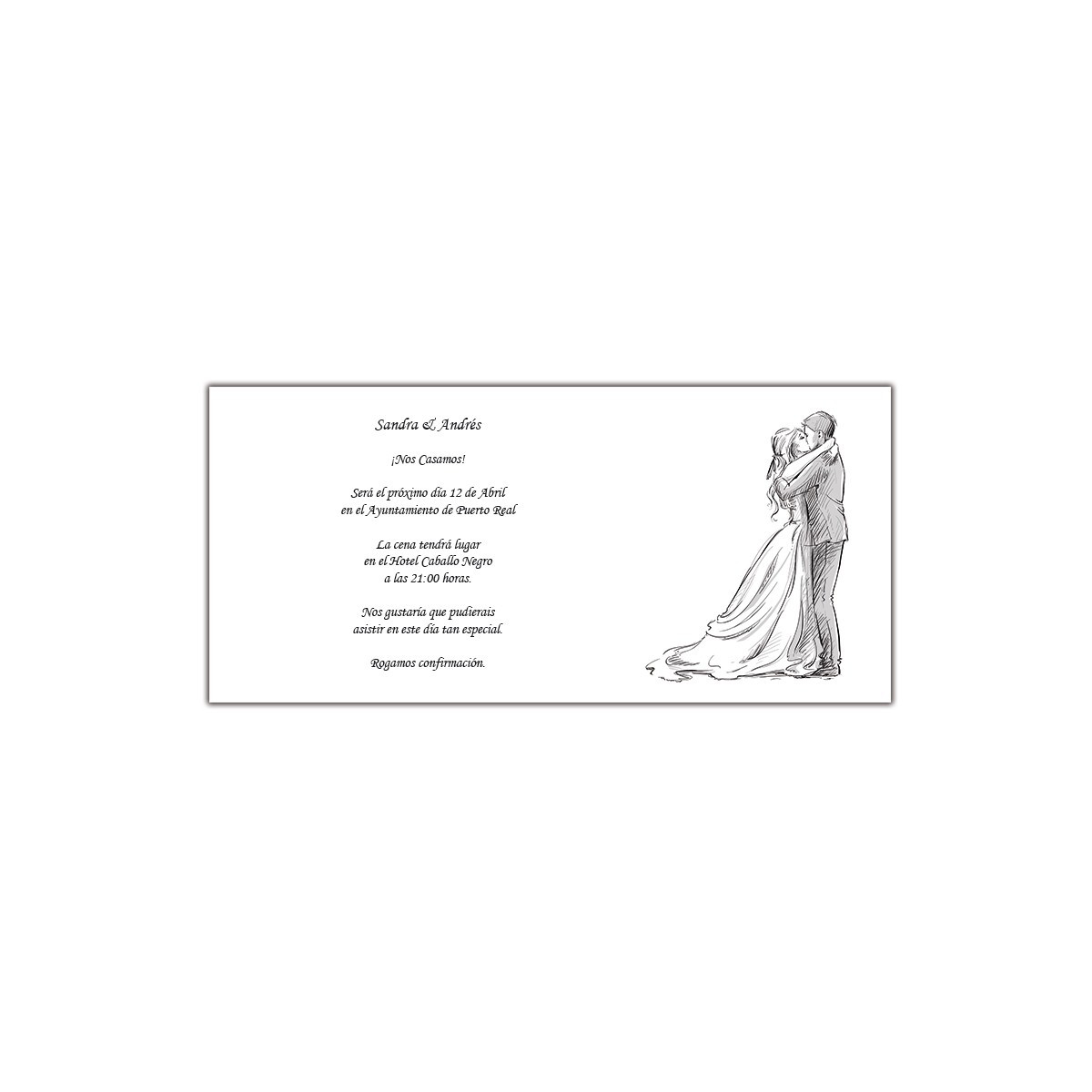 Idea Invitacion Boda Sencilla