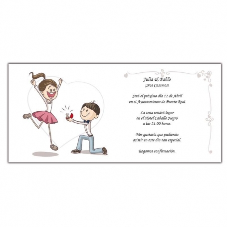 invitacion original boda