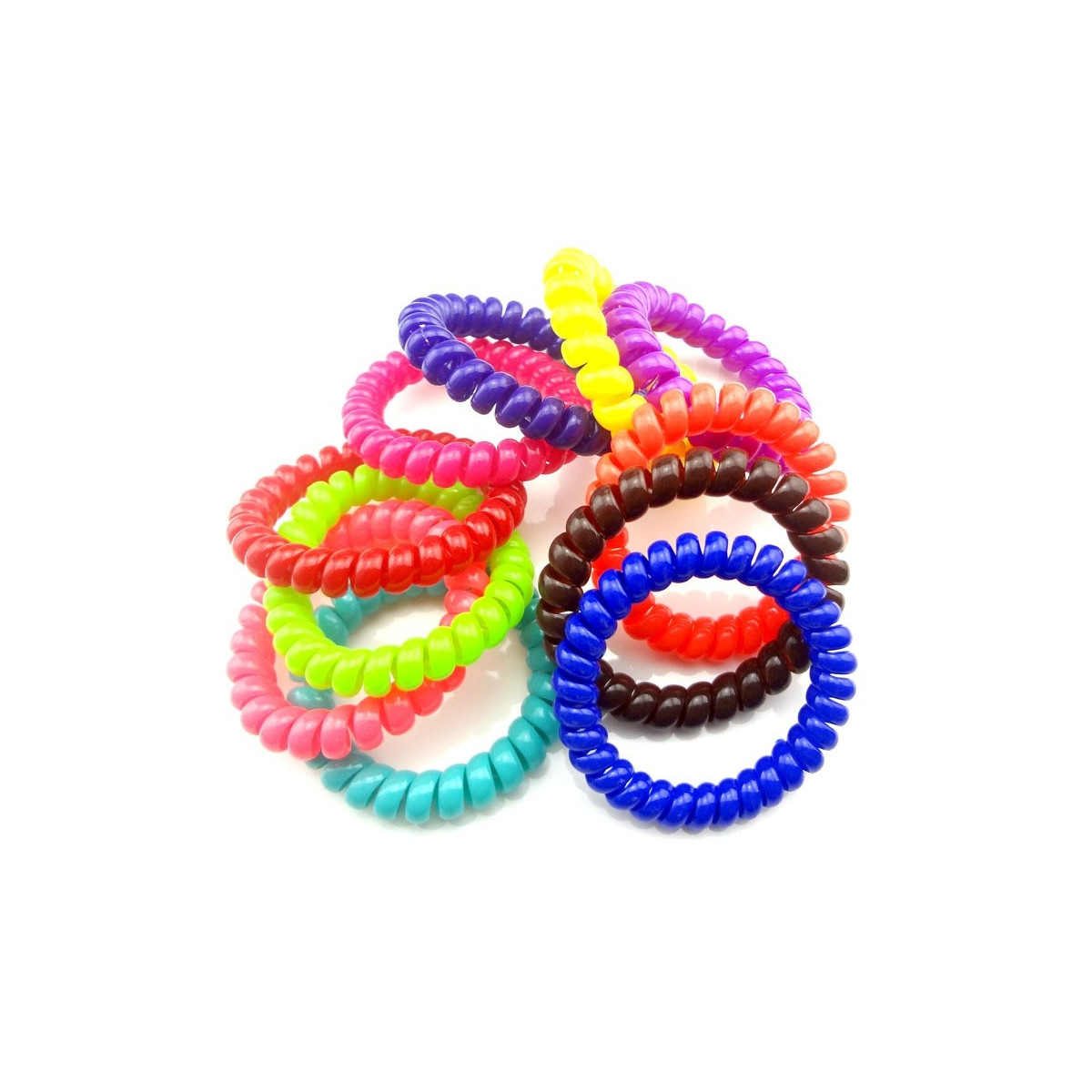 Pulseras espirales de colores para niños Divertidas, cómodas y resistentes