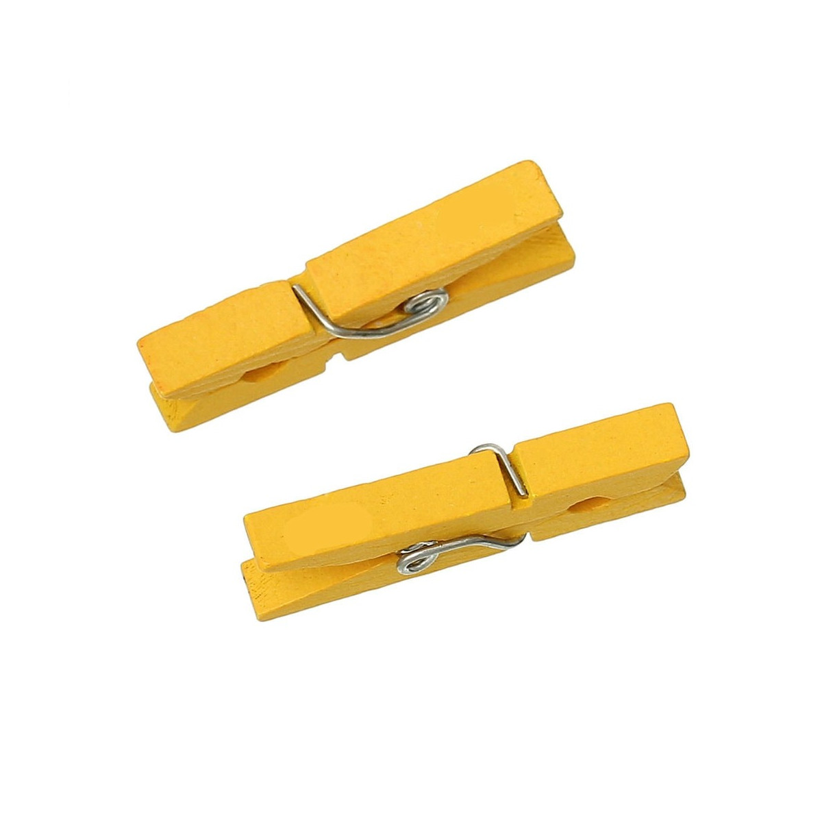 Pinzas pequeñas amarillas