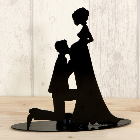 Figura novia embarazada para tarta de boda