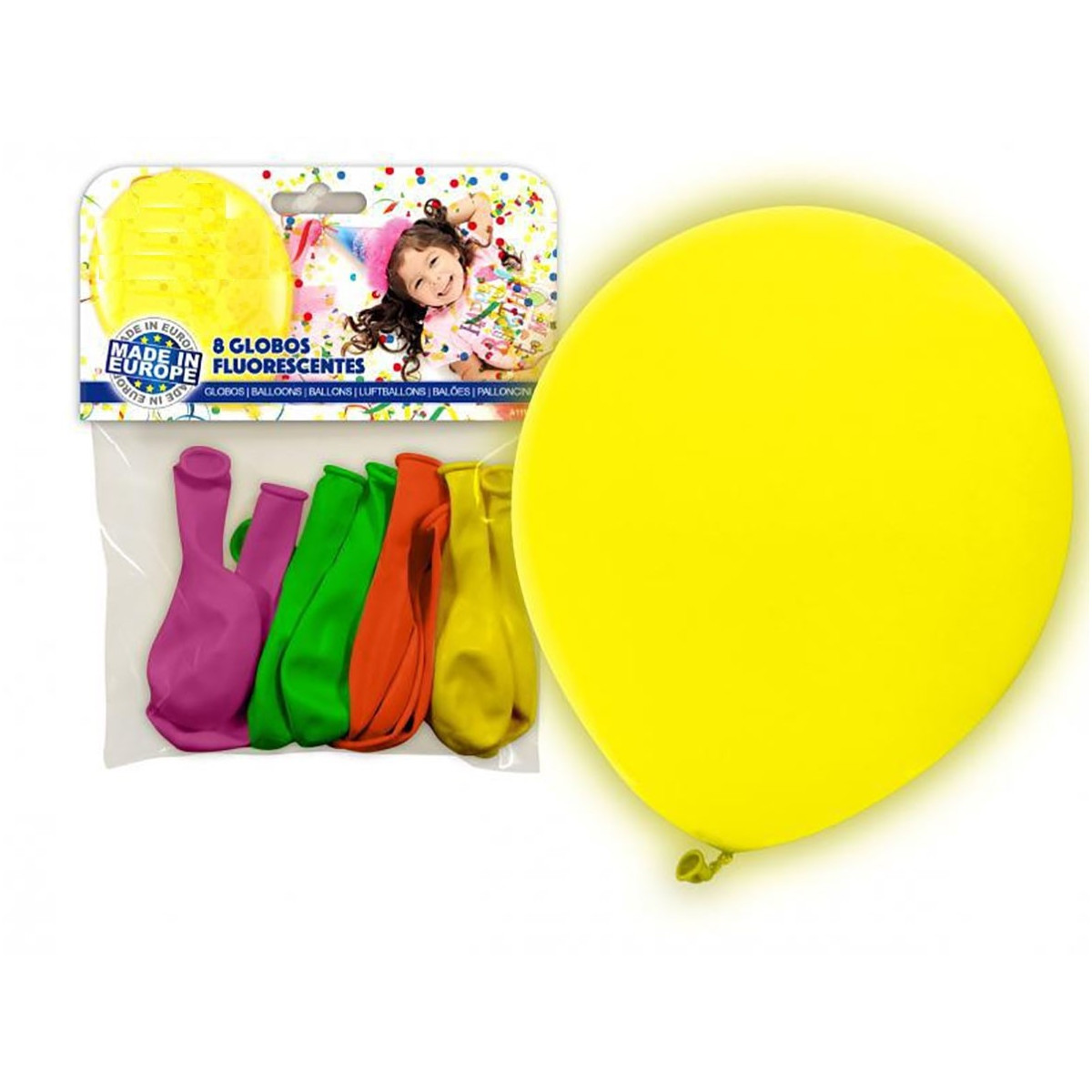 Pack globos fluorescentes
