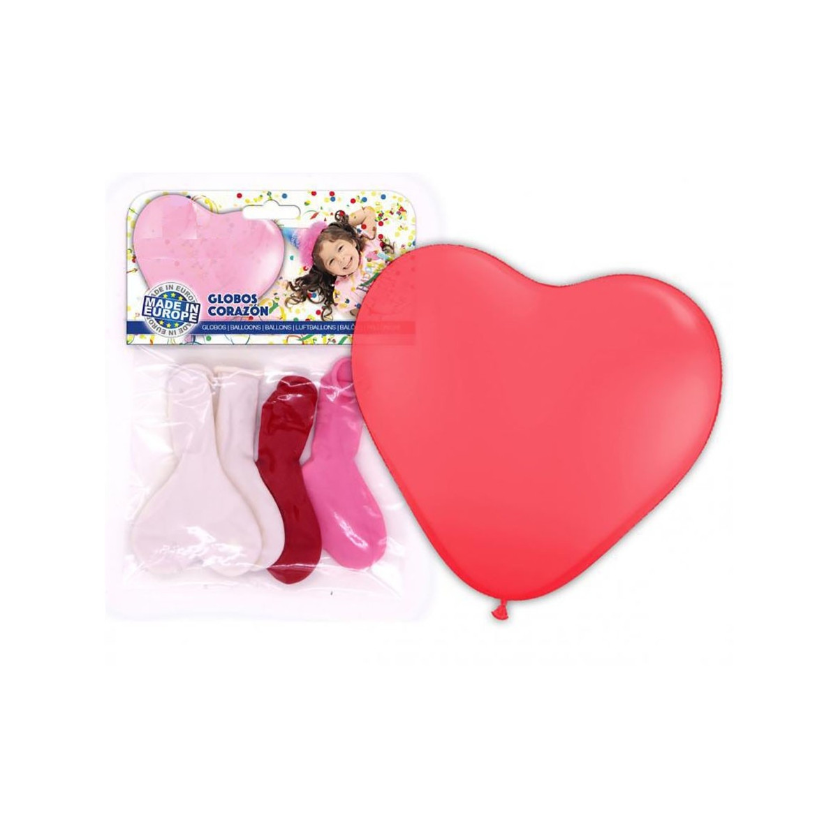 Pack globos de corazón