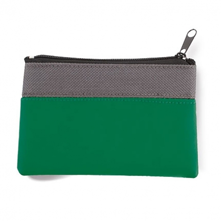 Monedero bicolor con cremallera Diseño moderno y práctico en varios colores