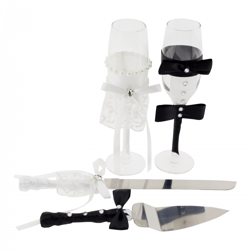 Set de Brindis para Boda Cuchillos, Palas y Copas Complementos Set de Brindis para Boda Cuchillos, Palas y Copas Complementos