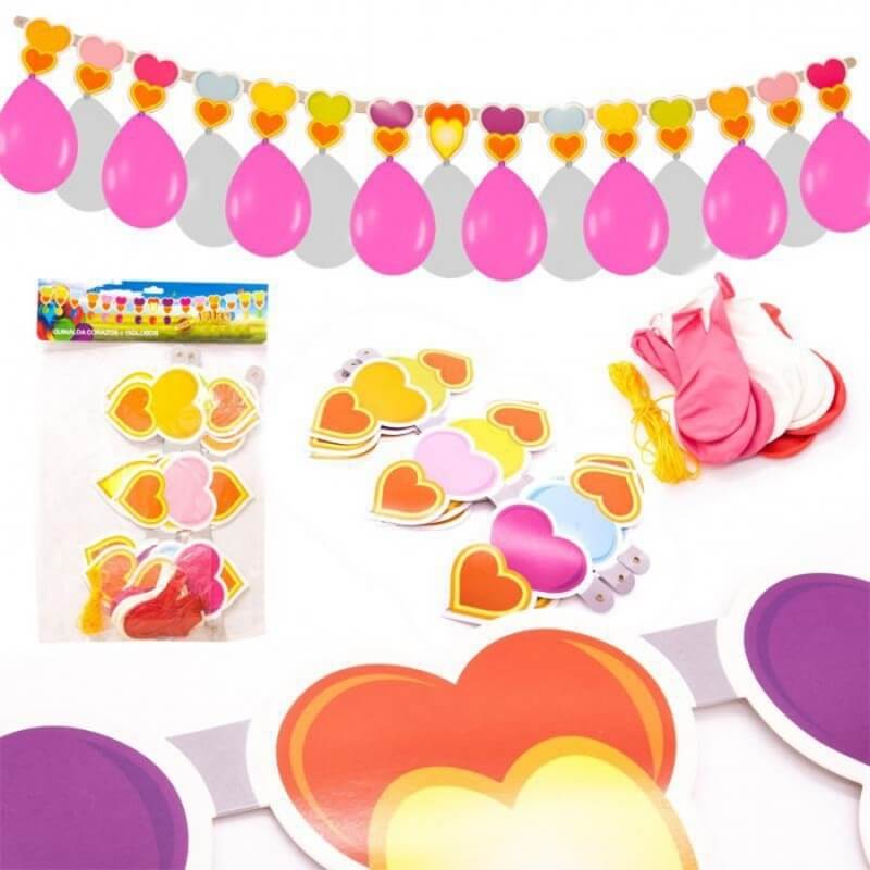 Guirnalda Globos Y Corazones Guirnalda Globos Y Corazones