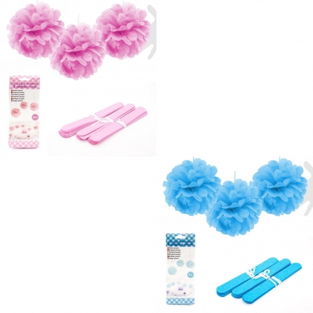 Pack 3 Pompones Para Decorar