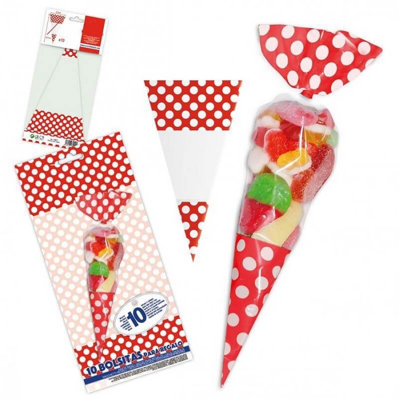 Pack de Bolsa de Chuches Color: rojo, rosa, celeste Detalles Pack de Bolsa de Chuches Color: rojo, rosa, celeste Detalles