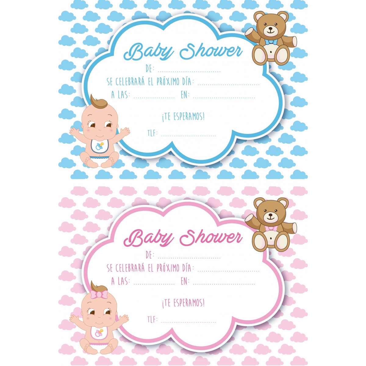 Invitaciones de baby shower