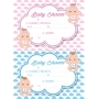 Invitaciones de baby shower gemelos