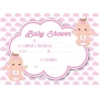 Invitaciones de baby shower gemelos