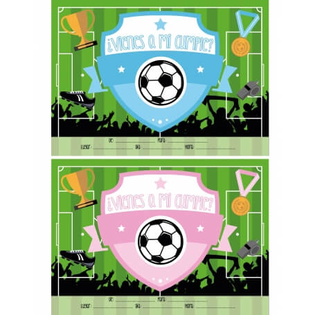 Invitaciones De Cumpleaños De Fútbol