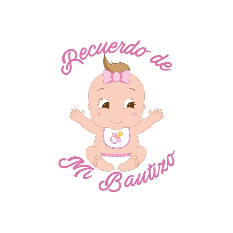 Etiquetas Adhesivas Bautizo Niña Con Tara Etiquetas Adhesivas Bautizo Niña Con Tara