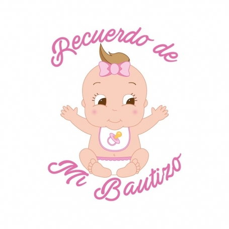 Etiquetas Adhesivas Bautizo Niña Con Tara