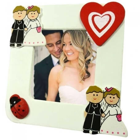 Portafotos personalizado para boda