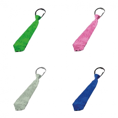 Corbatas De Lentejuelas De Colores