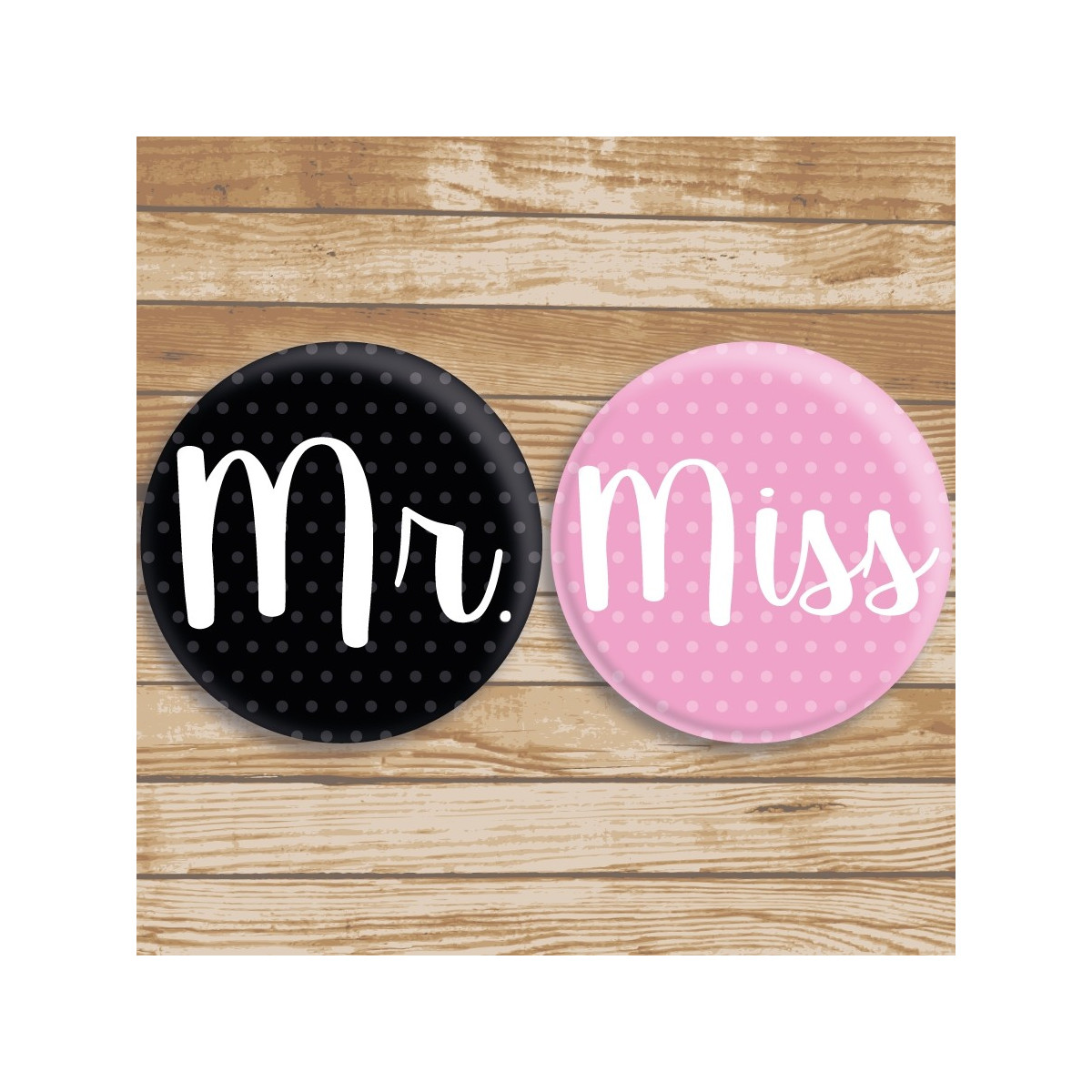 Chapas originales miss y mr