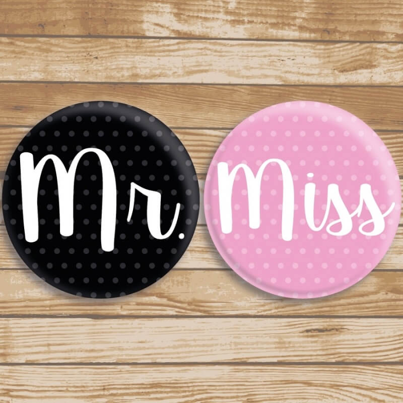 Chapas originales miss y mr