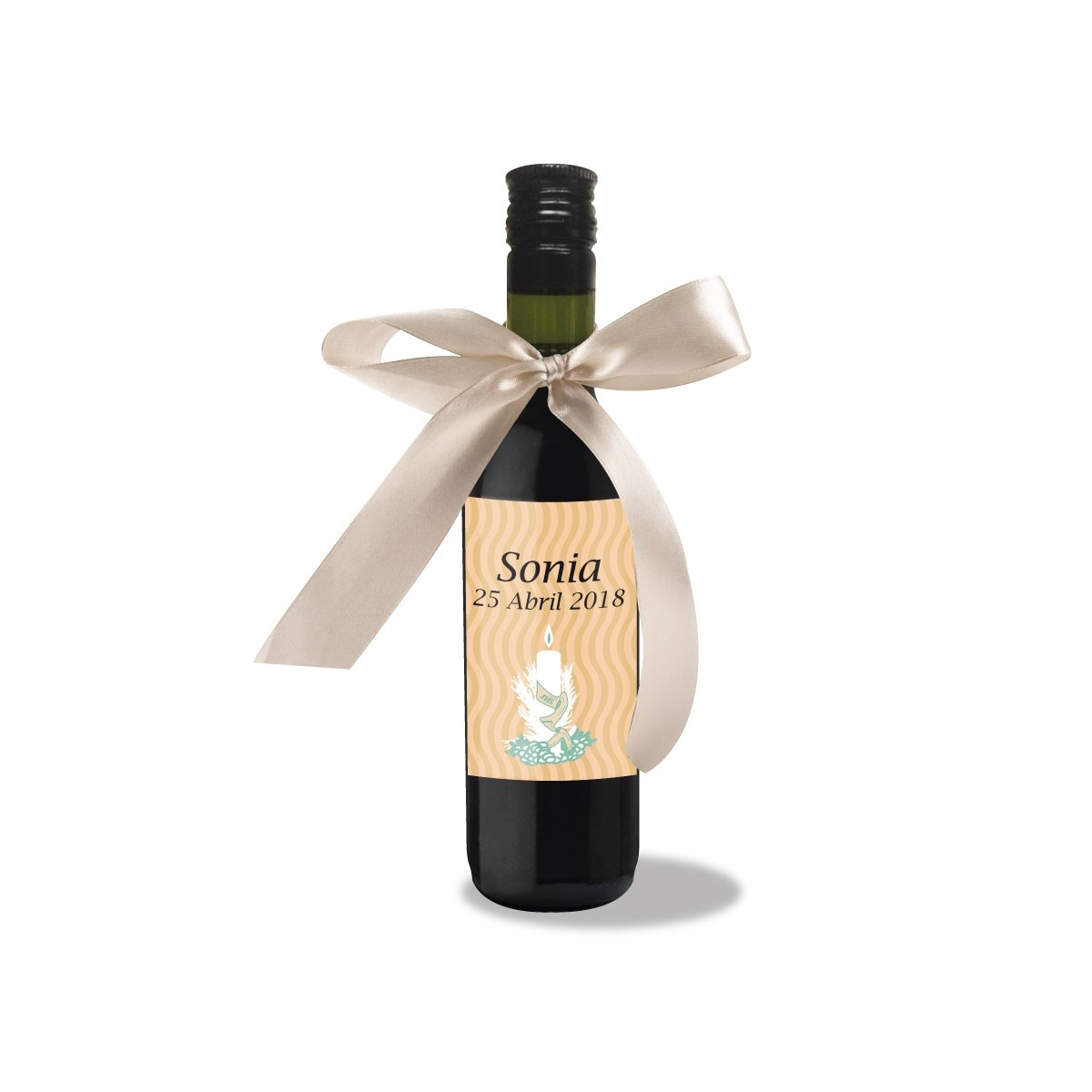 Vino para regalar en comuniones personalizado