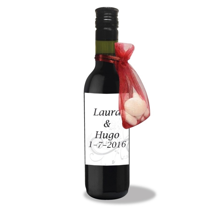 Botellas de vino para bodas detalles personalizados