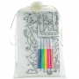 Delantal Para Colorear En Bolsa De Organza