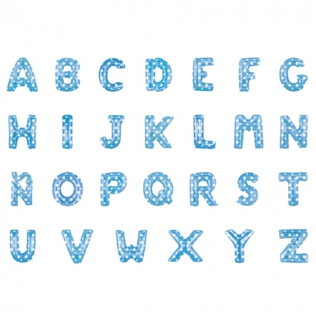 Globos Azules Letras