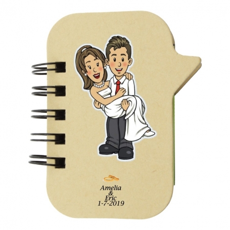 Libreta para detalle de bodas