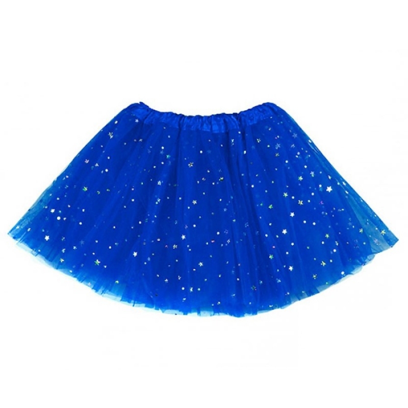 Tutu con Estrellas para Disfraz de Adulto Color: azul, negro Tutu con Estrellas para Disfraz de Adulto Color: azul, negro