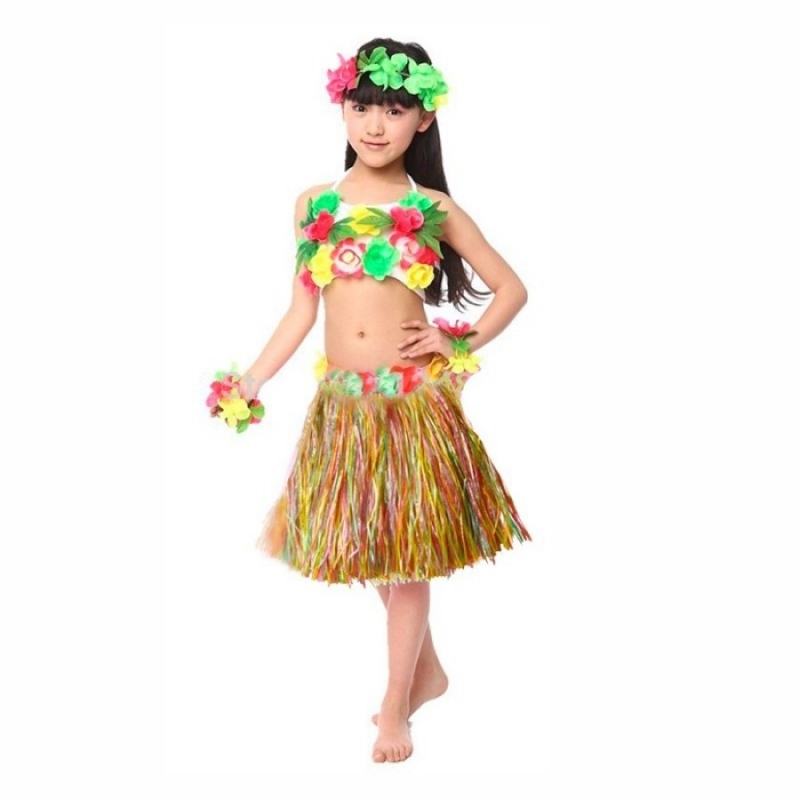Falda hawaiana infantil