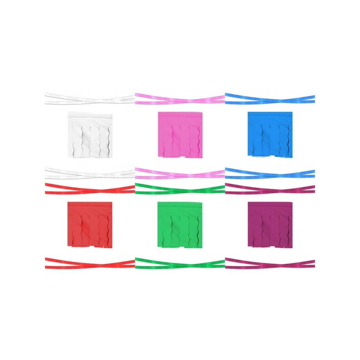 Guirnalda de flecos de papel