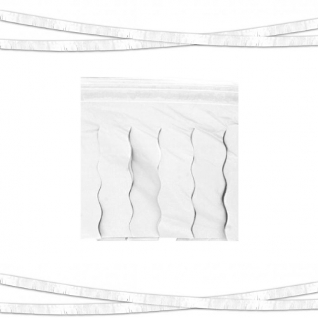 Guirnalda flecos de plástico 20m: Decoración colorida para fiestas, bodas y comuniones