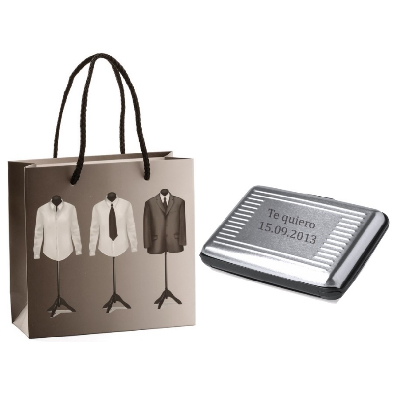 Tarjetero Metálico Grabado Para Regalo Tarjetero Metálico Grabado Para Regalo