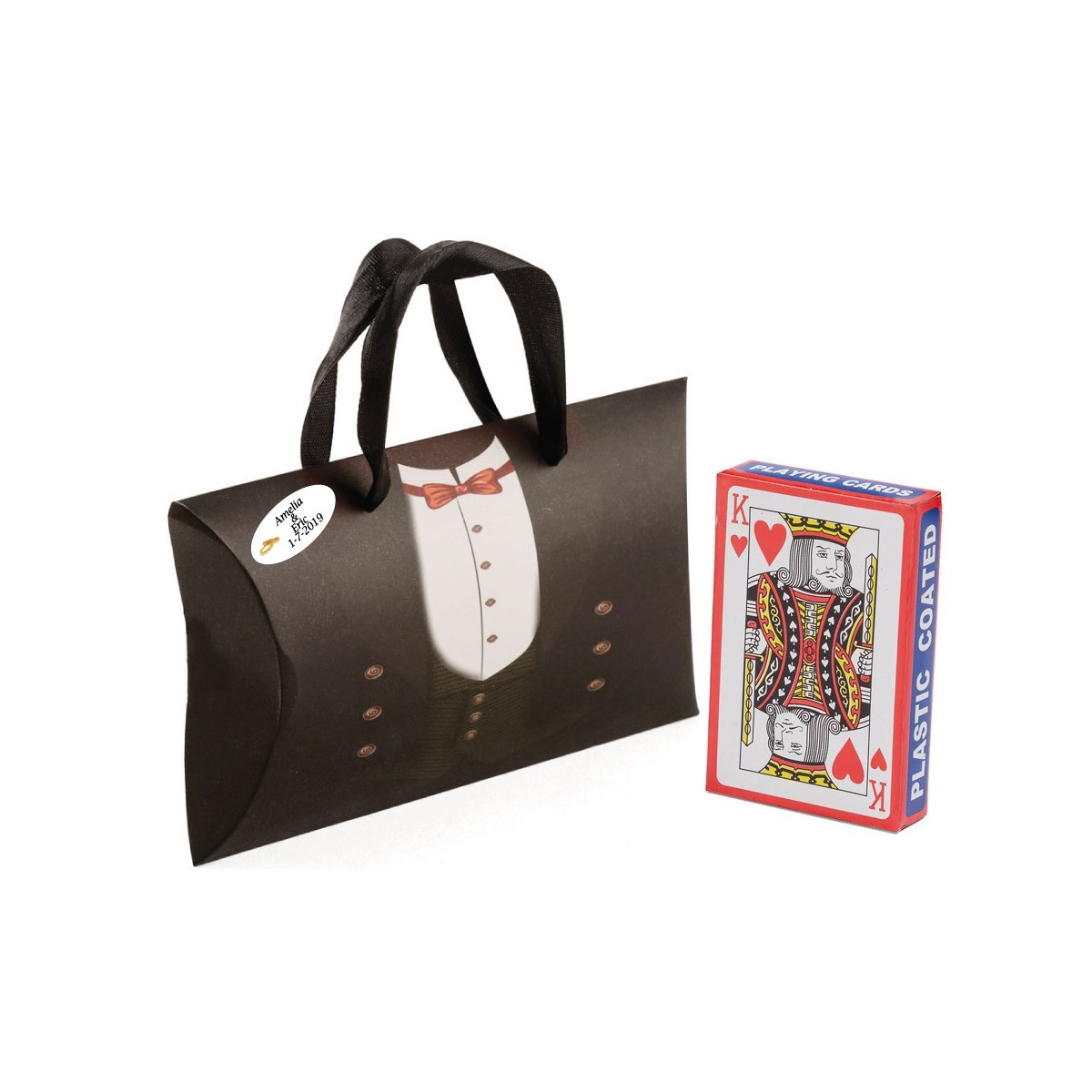 Baraja de poker para regalo boda personalizada