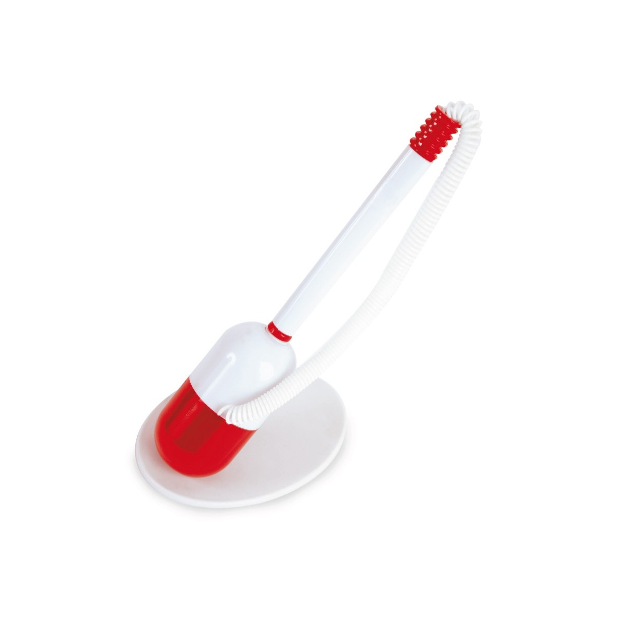 Bolígrafo rojo con soporte de cápsula
