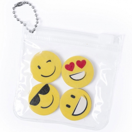 Set De Gomas De Emoticonos