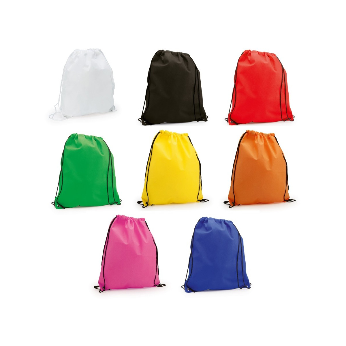 Regalos mochilas saquitos de colores